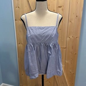 Chambray Sleeveless Top